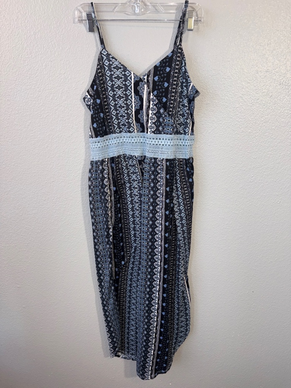 Blue & White Women’s Romper